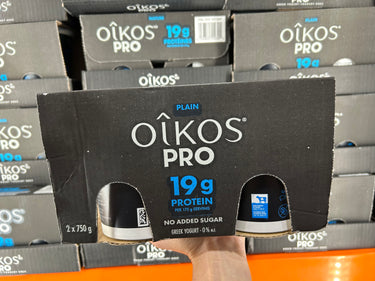 Oikos Pro 0% Plain Greek Yogurt - 2 x 750 Grams